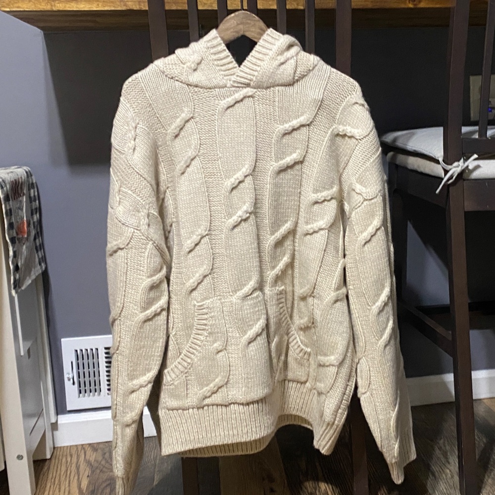 Chunky Cable Knit Hoodie